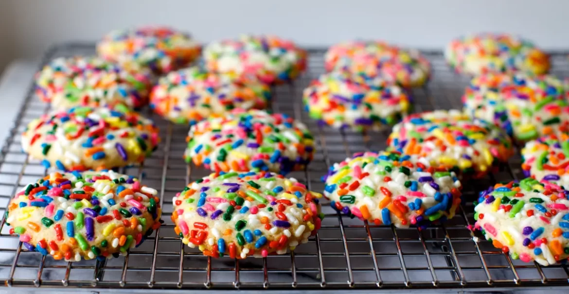 Celebrate Easter with delicious desserts covered with colorful sprinkles